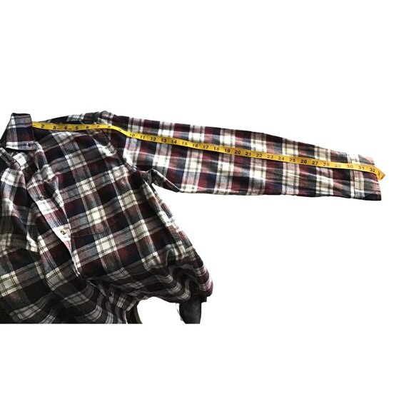 GOODIELLOW- MEN CHECKED 100% COTTON FLANNEL SHIRT SIZE MEDIUM - Picture 3 of 6